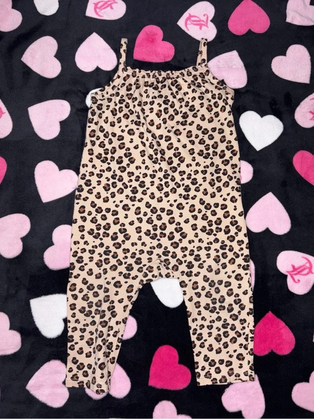 H&M kids leopard print jumpsuit